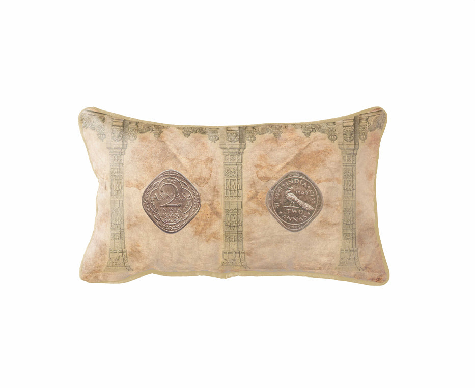 Vintage currency Cushion