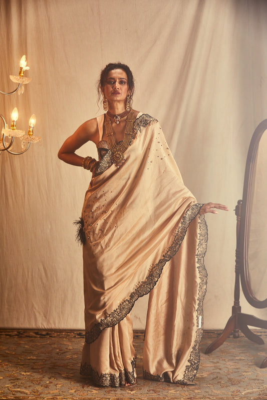 SAANJHA SARI BEIGE